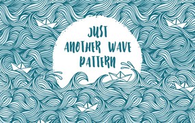 波浪纹理无缝图案设计素材 Wave Pattern – Seamless Design