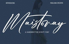 艺术签名脚本字体 Maistoray Signature Script Font