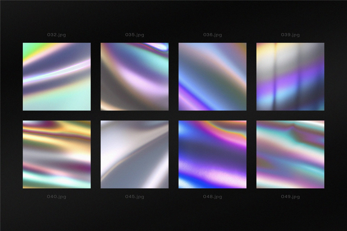 Divided 50个多彩霓虹全息瞬态渐变海报封面背景素材 Transient Iridescent Backgrounds . 第3张