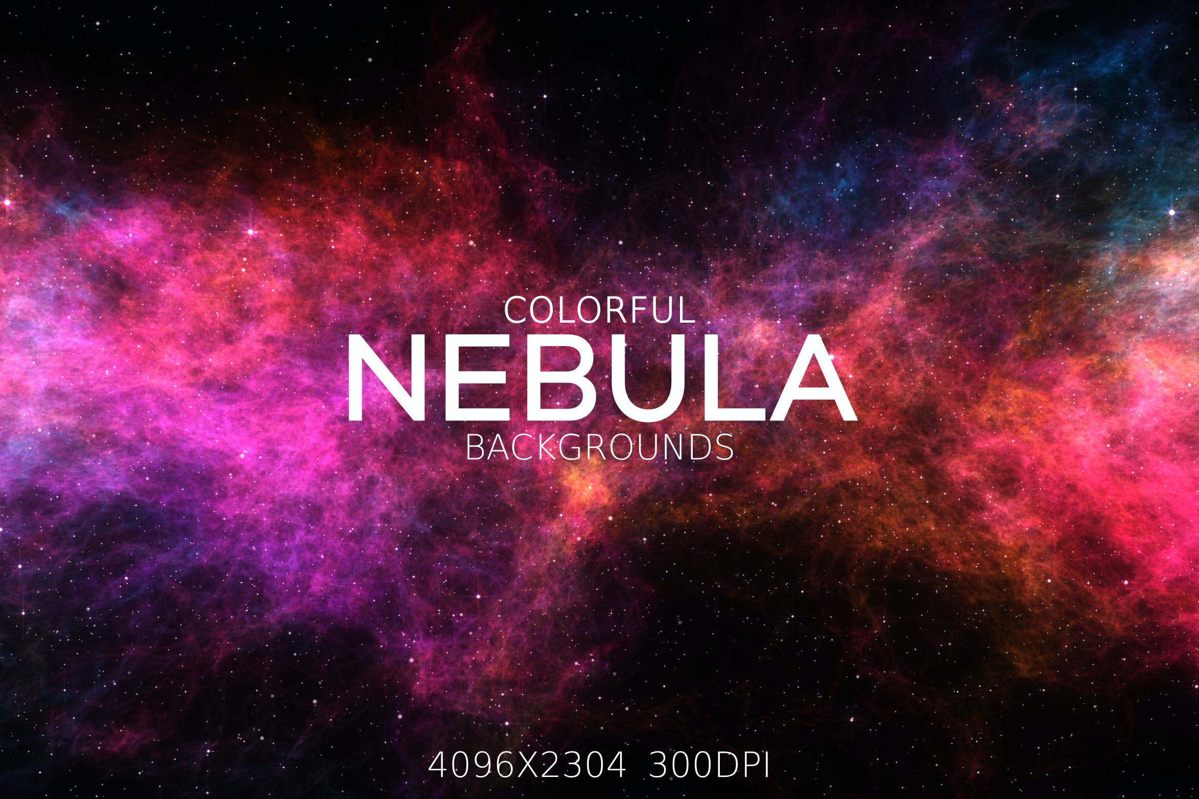 多彩的银河太空星云背景 Colorful Nebula Backgrounds APP UI 第1张