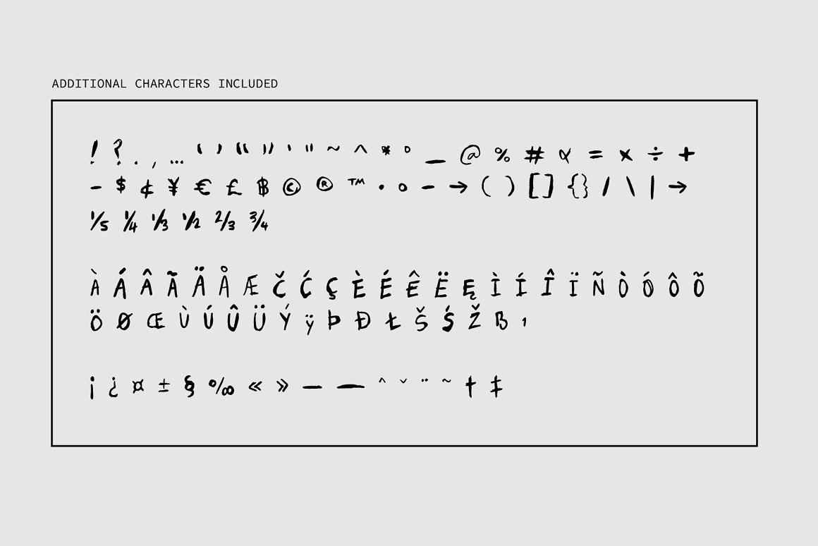 英文字体：真实随性凌乱而逼真的手写英文笔迹字体 MANIC Erratic Handwritten Font . 第6张