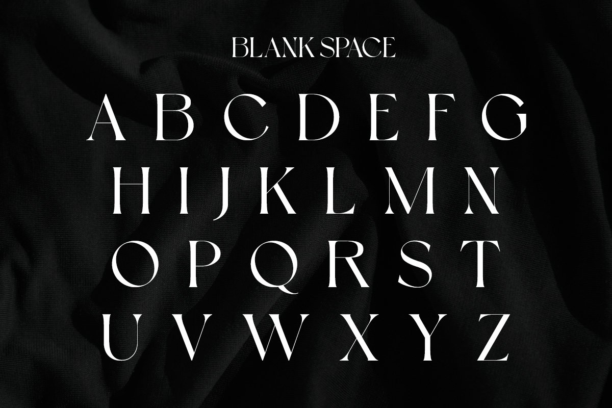 英文字体：现代复古杂志品牌广告设计无衬线字体 Blank Space | Modern Display . 第6张