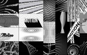 FCPX插件：野蛮动力学抽象海报错别字循环文本标题动画排版包 Typographic Kinetic Posters & Titles