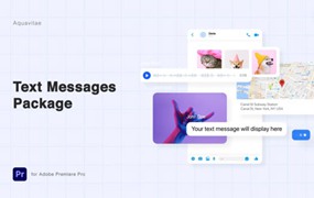 PR预设：预制聊天信息弹窗气泡模板 Text Messages Package l MOGRT for Premiere Pro