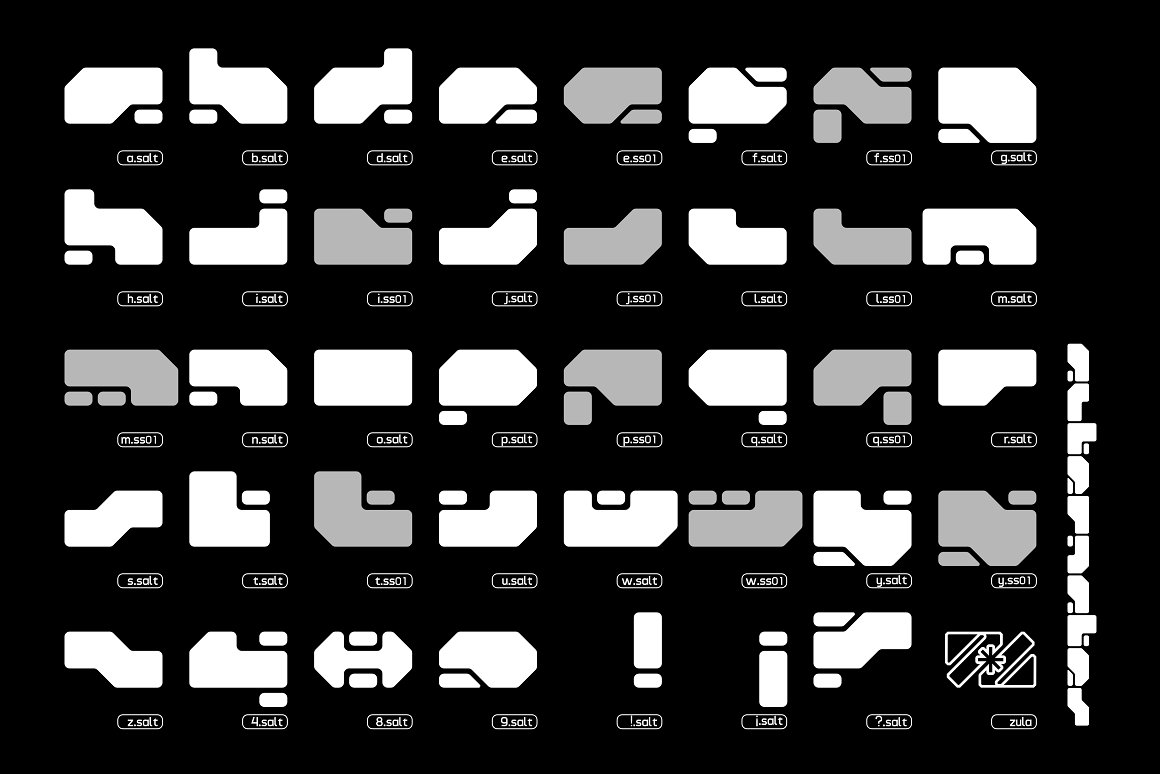 英文字体：未来科幻赛博朋克工业HUD几何Y2K品牌标题英文字体 Vaxen-Rounded Variable Font . 第8张