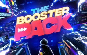 AE脚本：3000种社交媒体图形标题排版转场音效背景图标动画预设 Booster Pack