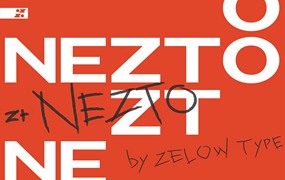 Zt Nezto现代简约英文字体