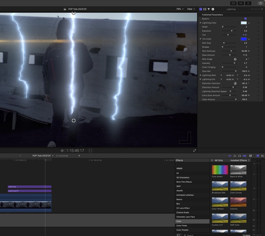 FCPX插件：酷炫视频场景闪电转场效果插件 Ryan Nangle Lightning Plugin 插件预设 第2张