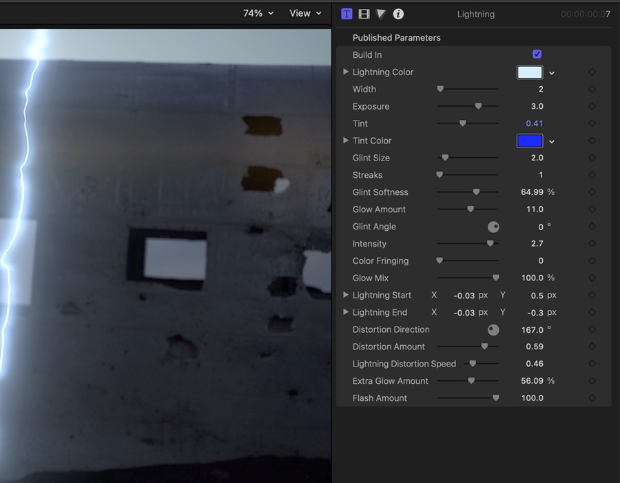 FCPX插件：酷炫视频场景闪电转场效果插件 Ryan Nangle Lightning Plugin 插件预设 第3张