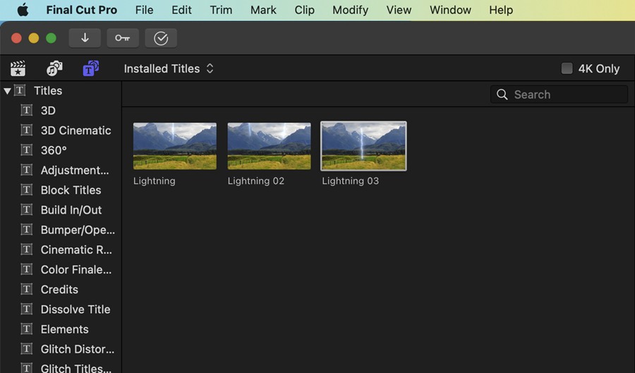 FCPX插件：酷炫视频场景闪电转场效果插件 Ryan Nangle Lightning Plugin 插件预设 第4张