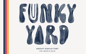 Funky Yard可爱手绘英文字体