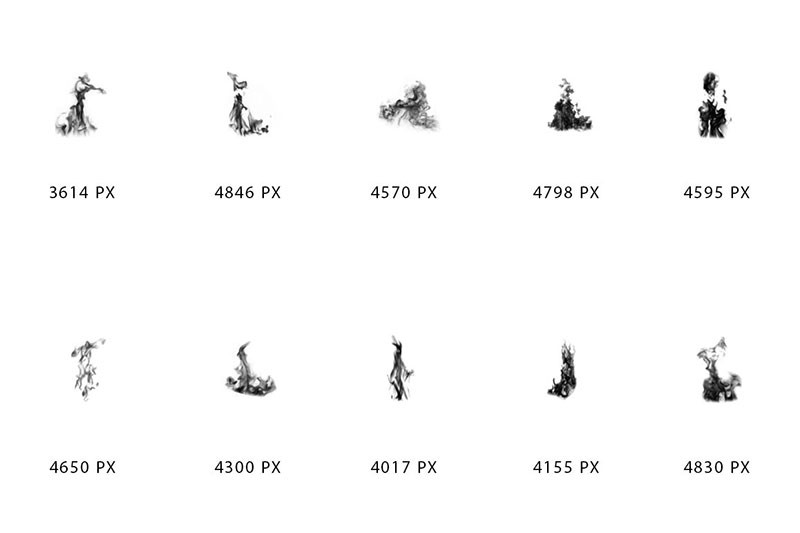30个火焰燃烧特效PS笔刷 笔刷资源 第5张
