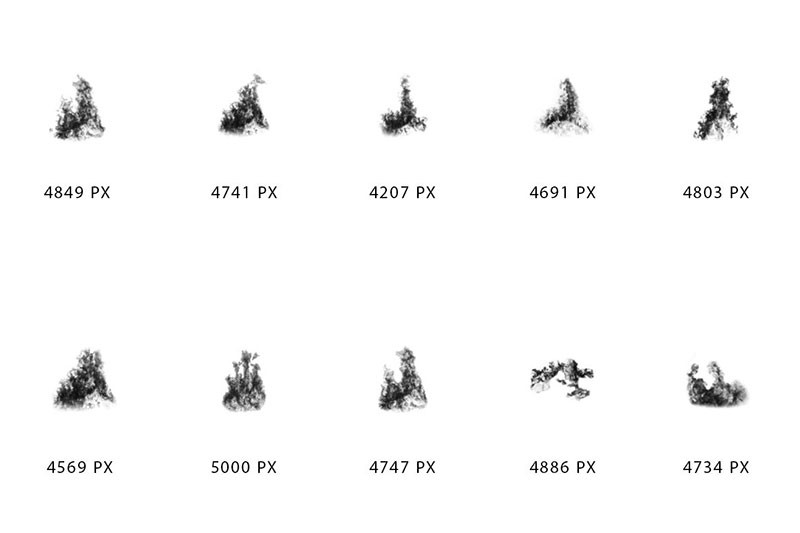 30个火焰燃烧特效PS笔刷 笔刷资源 第6张