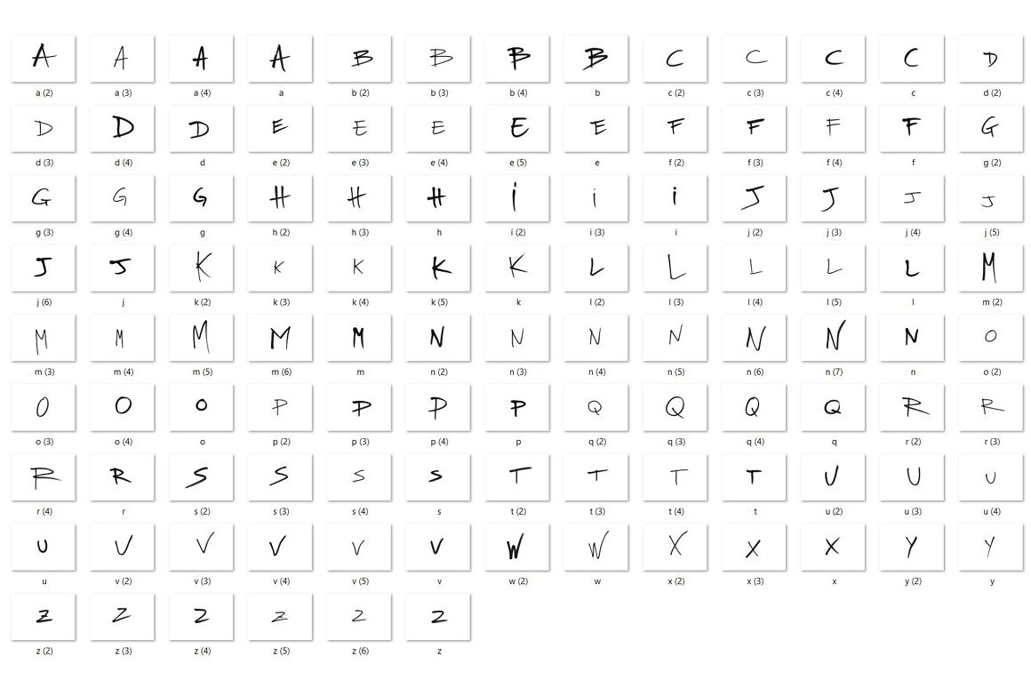 150+马克笔涂鸦风字母数字图片素材PNG 图片素材 第2张