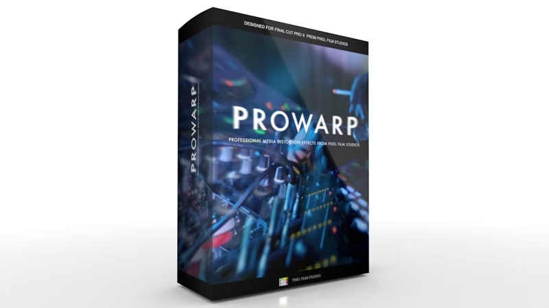 FCPX插件：专业媒体失真扭曲棱镜衰减着色抖动效果工具 ProWarp 插件预设 第1张