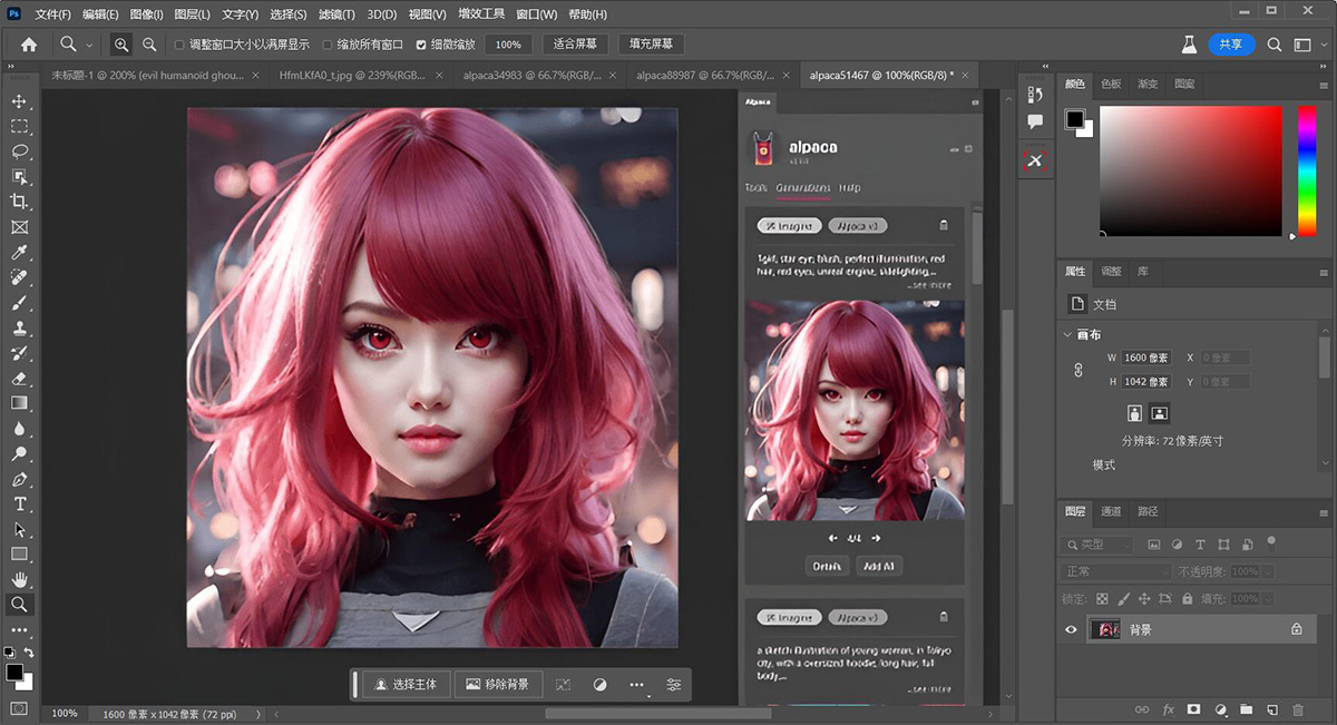 PS插件：PS beta 超强插件Alpaca AI v2.8.1中文汉化版附安装教程免费下载 羊驼插件线稿自动上色/扩展填充/放大修复支持PS 2021-2023 beta 插件预设 第5张