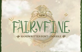 Fairyfine涂鸦手绘英文字体，免费可商用