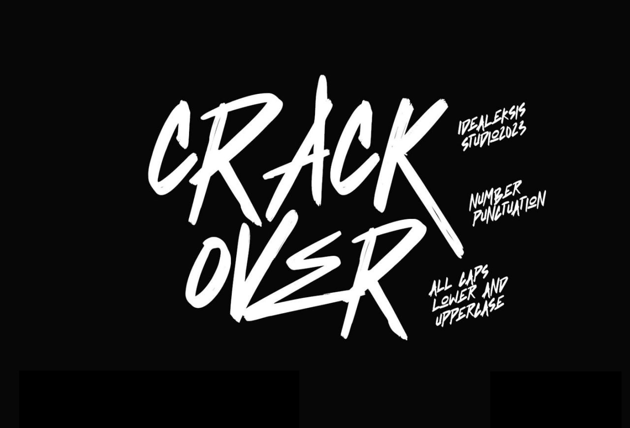 Crack Over 涂鸦风英文字体 APP UI 第1张