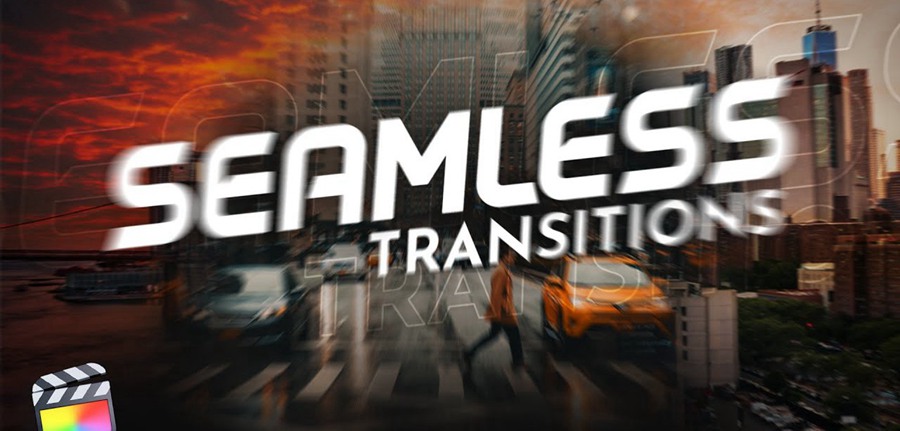 FCPX插件：摄像机移动缩放透视平移高级无缝转场预设 Seamless Transitions 插件预设 第1张