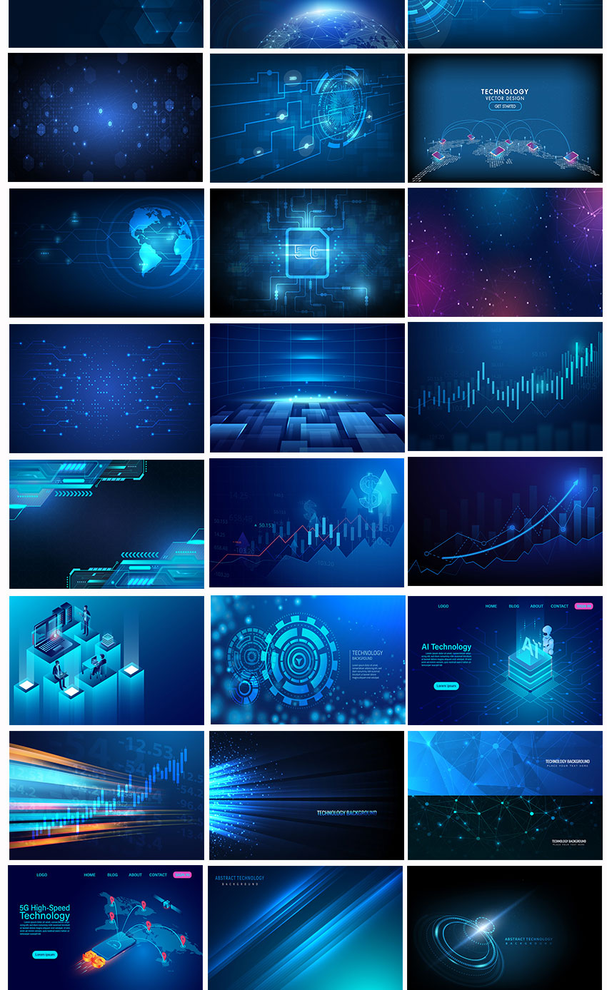 背景素材-500款抽象科技几何图形背景素材合集 APP UI 第12张