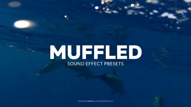 PR预设：10个水下室内外昏迷晕眩消音效果音效预设包 Muffled Sound Effect APP UI 第1张