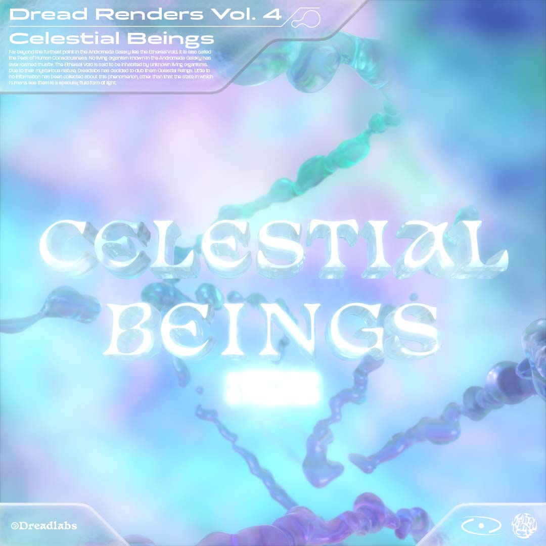 100多个Y2K风格外星生物生物抽象渲染PNG素材包 DREAD RENDERS VOL. 4 – CELESTIAL BEINGS 图片素材 第1张