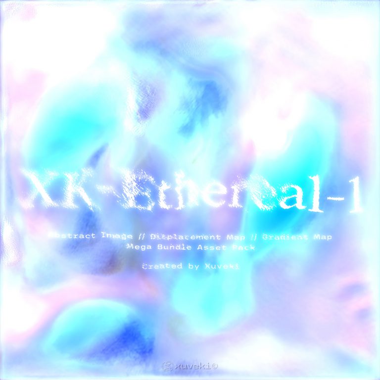 190个高质量抽象的扭曲2D视觉渐变贴图图片素材+PSD样机模型 XK-ETHEREAL-1 图片素材 第3张