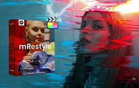 FCPX插件：50组炫酷复古梦幻信号干扰艺术化视觉效果预设 MotionVFX – mRestyle