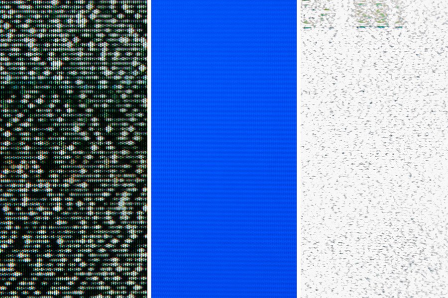 66个做旧CRT电视机信号失真干扰噪点纹理背景素材包 TV noise textures . 第3张