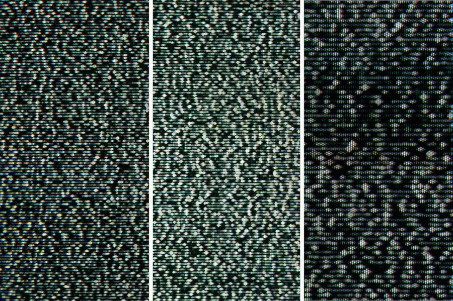 66个做旧CRT电视机信号失真干扰噪点纹理背景素材包 TV noise textures . 第5张