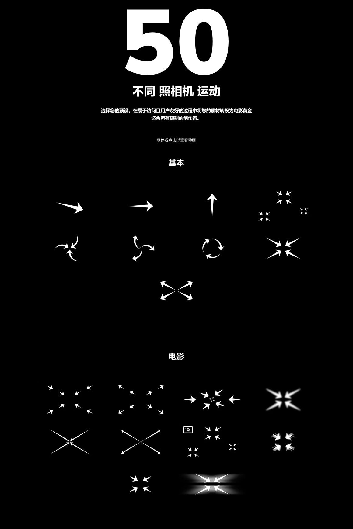 Motionvfx - mMovements 50个创意摄像机运动跟踪镜头变焦电影摄影艺术效果FCPX插件 插件预设 第7张