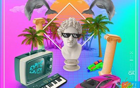 90年代蒸汽波复古VHS怀旧效果音效素材 Kryptic.Samples.Vaportrap.Volume.3.(SCENE)-DISCOVER