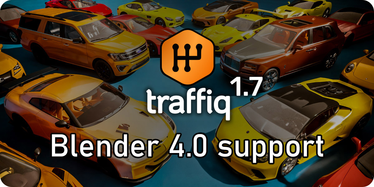 Blender插件-汽车摩托车飞机交通工具模型 Car – Traffiq Library – Rigged Cars v1.7.1 插件预设 第1张