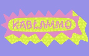 Kablammo孟菲斯风格英文字体，免费可商用