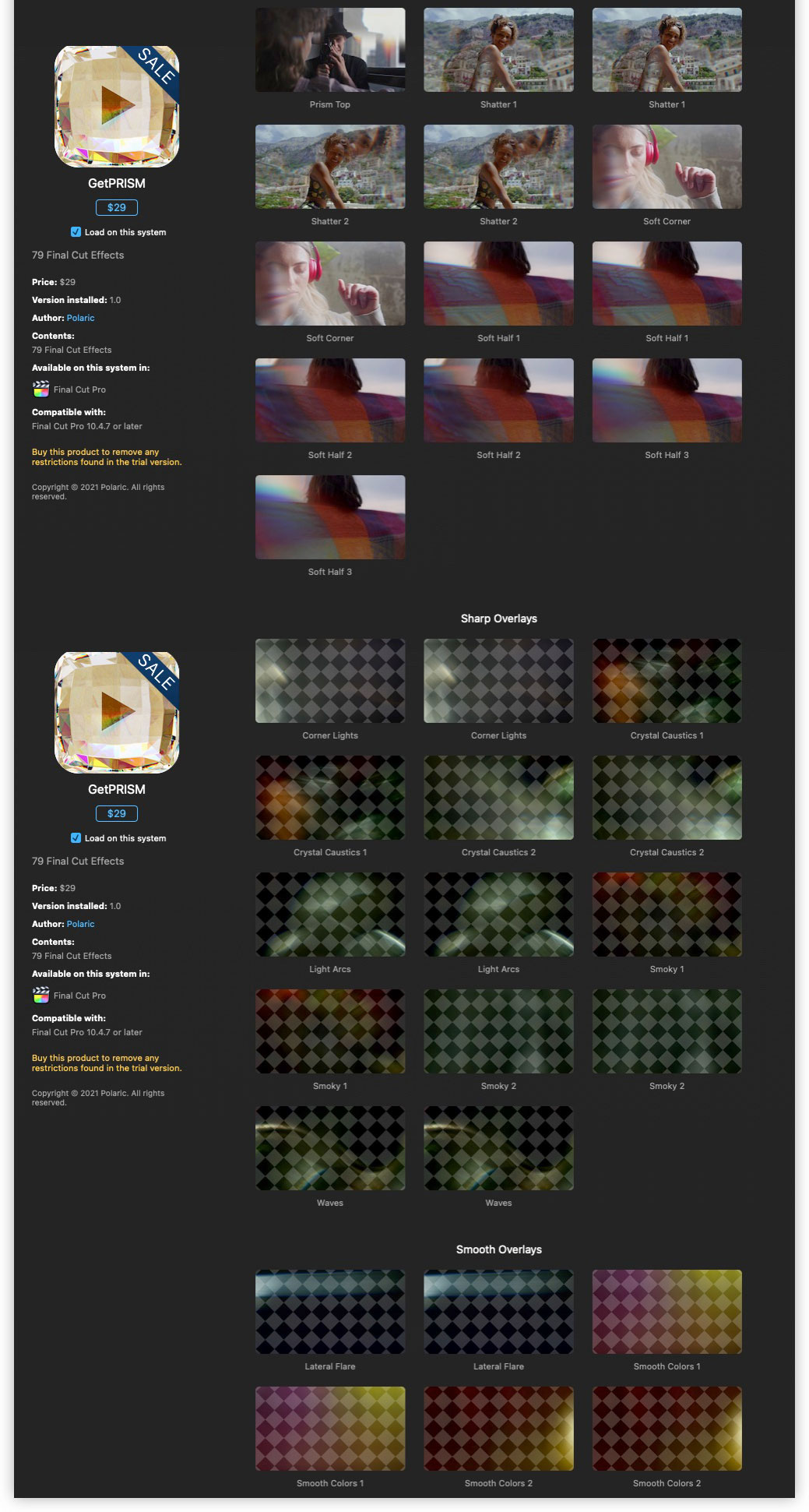 FCPX插件：79组唯美梦幻棱镜光晕效果预设支持M1 Polaric GetPRISM . 第4张