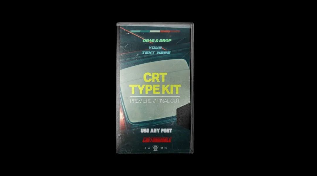 Tropiccolour 经典复古闪烁可定制数字化CRT标题文字套件 CRT TYPE KIT 插件预设 第1张