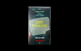 Tropiccolour 经典复古闪烁可定制数字化CRT标题文字套件 CRT TYPE KIT