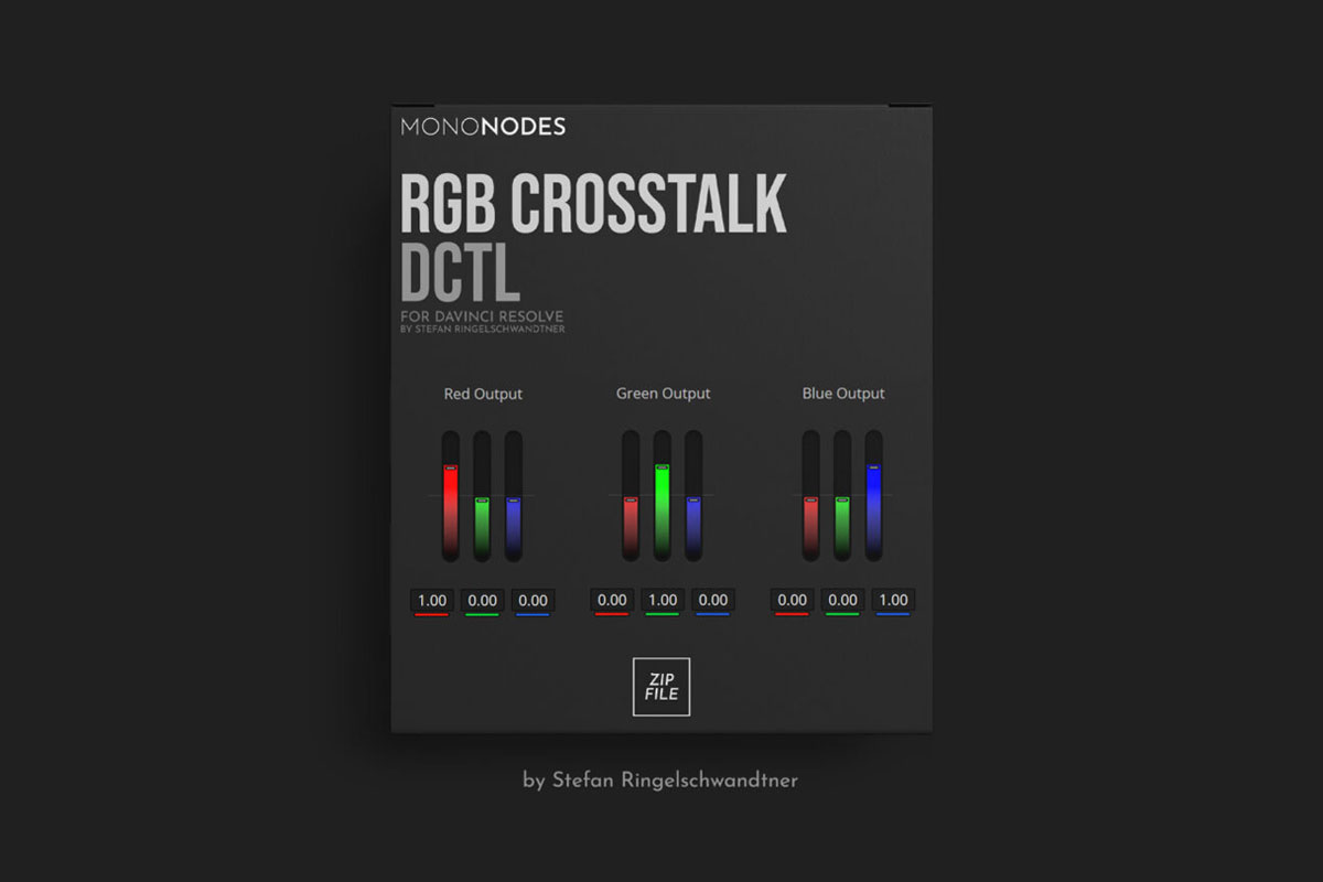 MonoNodes – RGB Crosstalk DCTL 达芬奇RGB串扰混合器DCTL电影胶片模拟调色插件 . 第1张