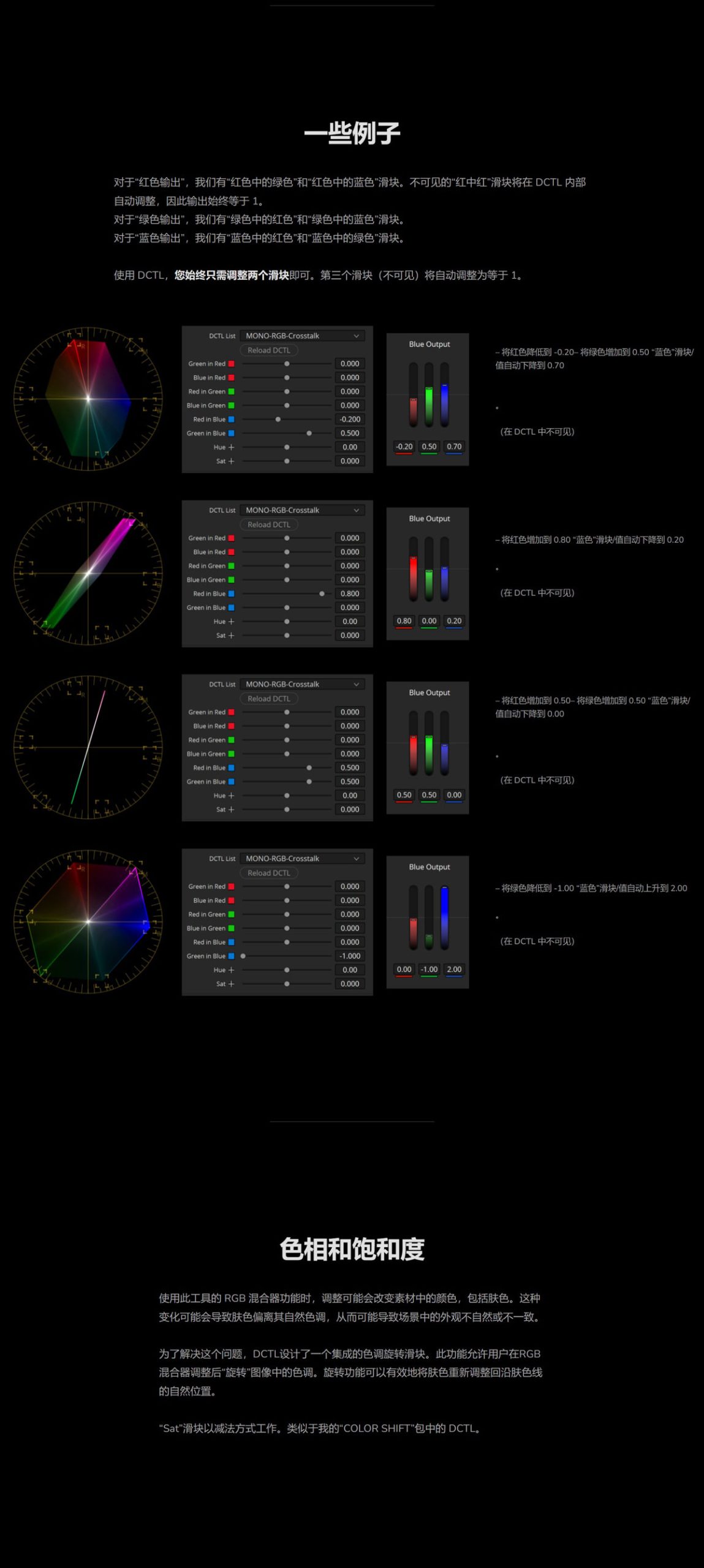 MonoNodes – RGB Crosstalk DCTL 达芬奇RGB串扰混合器DCTL电影胶片模拟调色插件 . 第4张