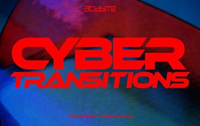 Acidbite 迷幻抽象视觉多彩网络过渡转场+音效素材 CYBER TRANSITIONS