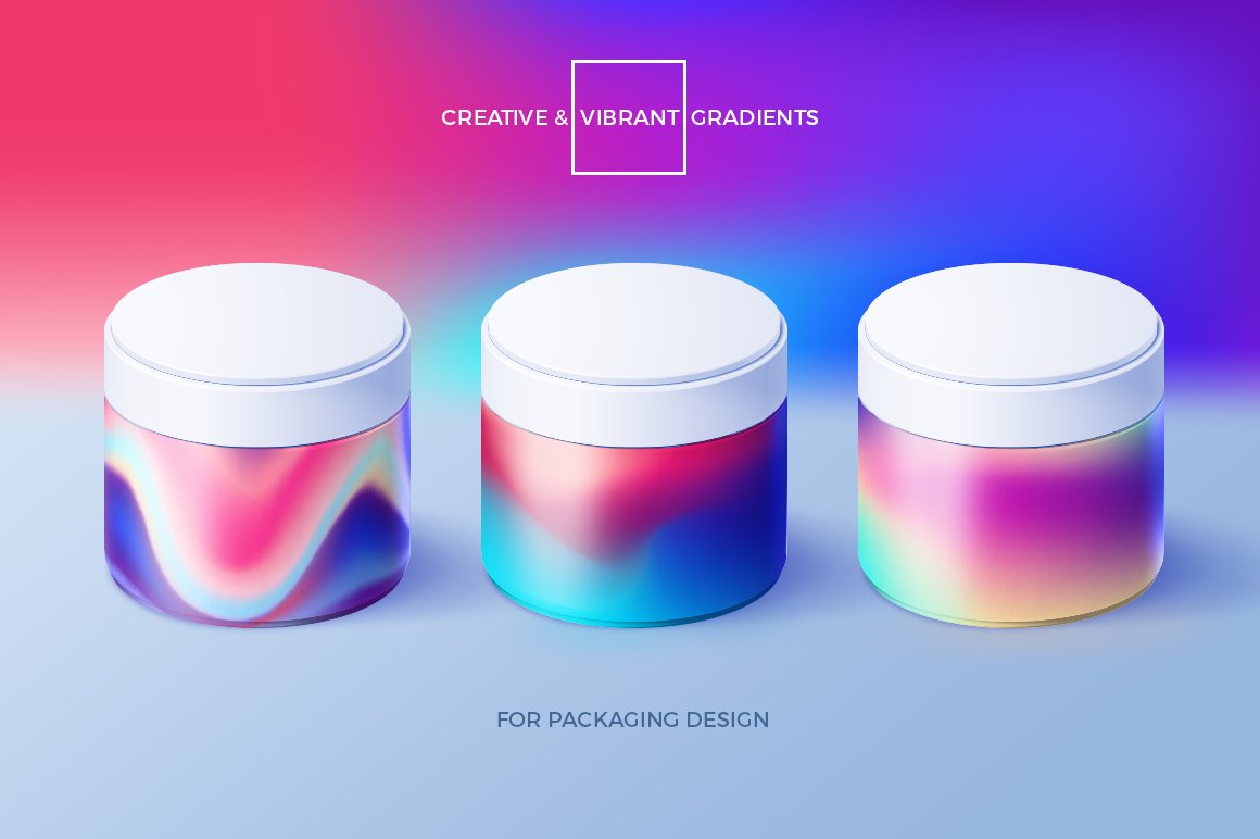 45个创意多彩抽象渐变渐变集 Creative & Vibrant Gradients Set 图片素材 第2张