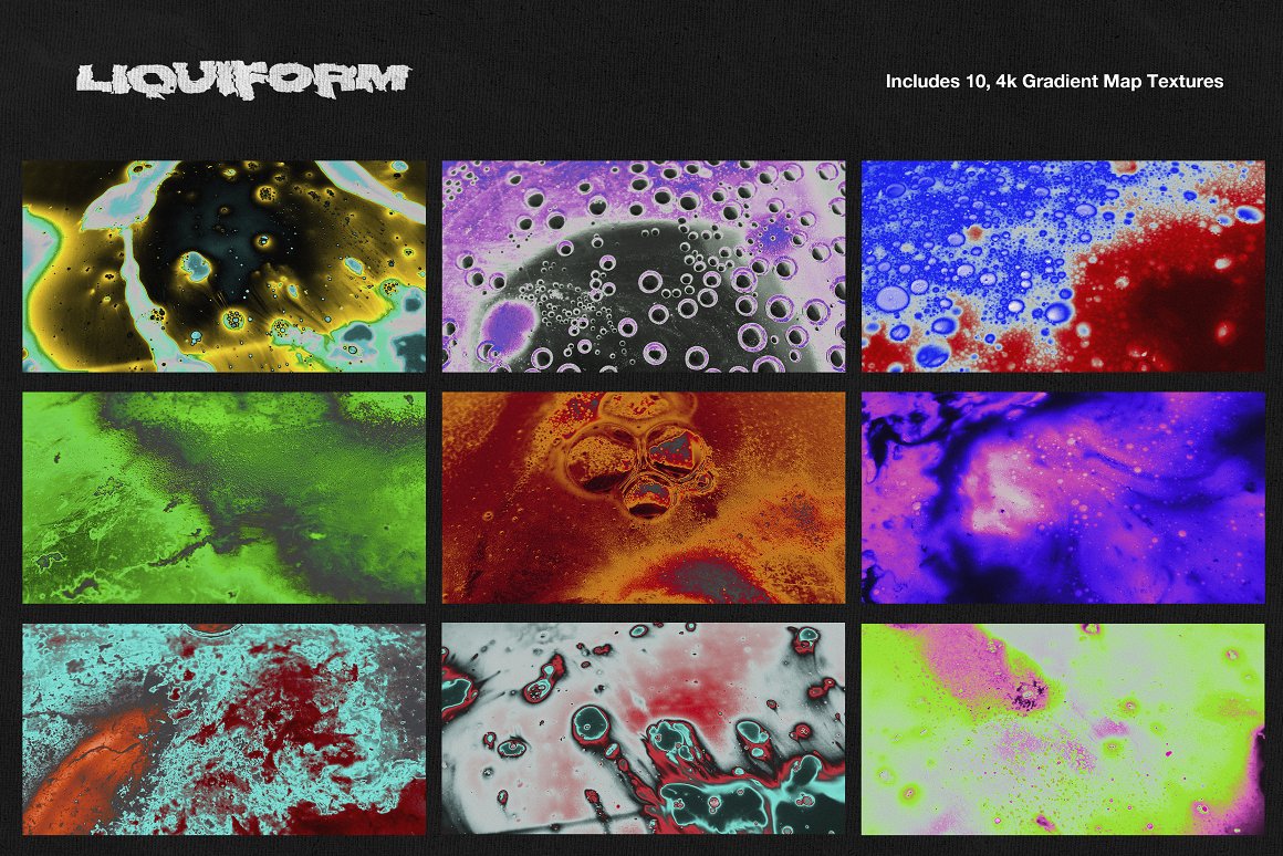 Liquiform 50个液态失真效果置换贴图纹理PSD样机模板 样机素材 第5张