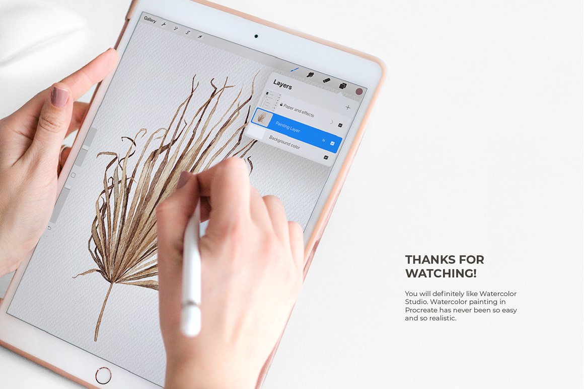 Procreate笔刷：水彩插图绘画笔刷 笔刷资源 第4张