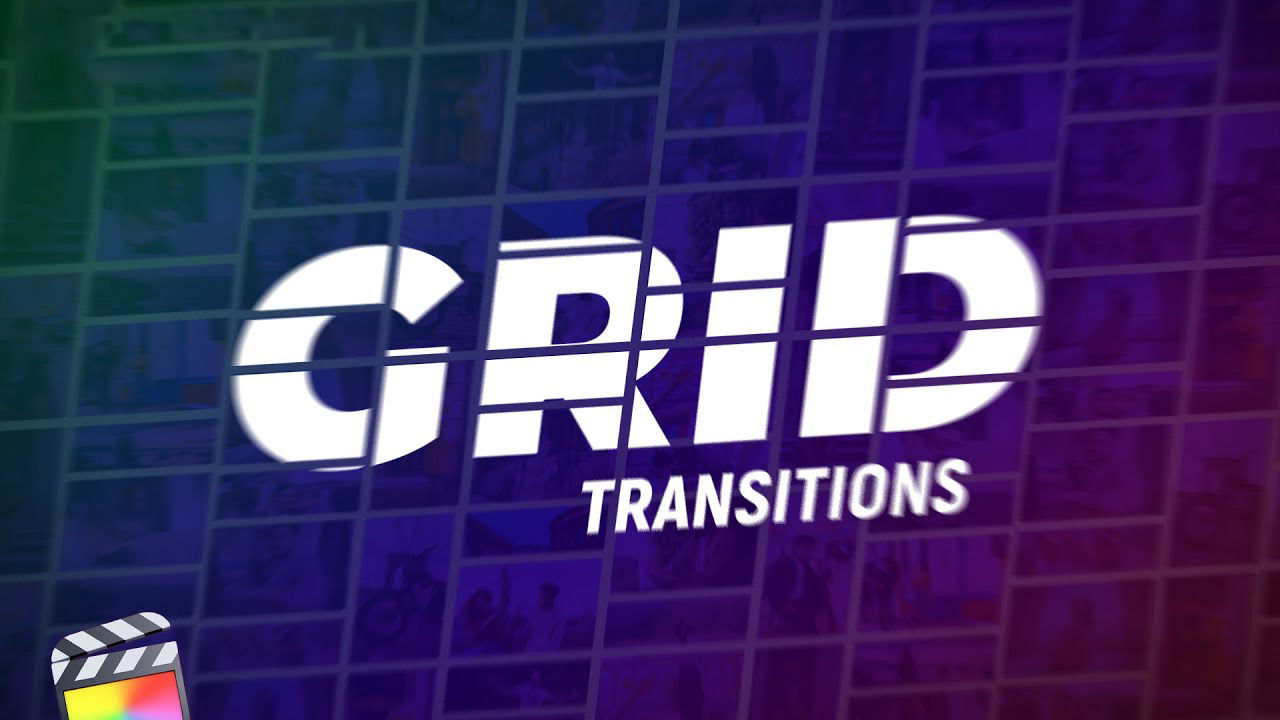 FCPX插件：40个创意多画面网格分屏动态组合切换转场过渡预设 Grid Transitions . 第1张