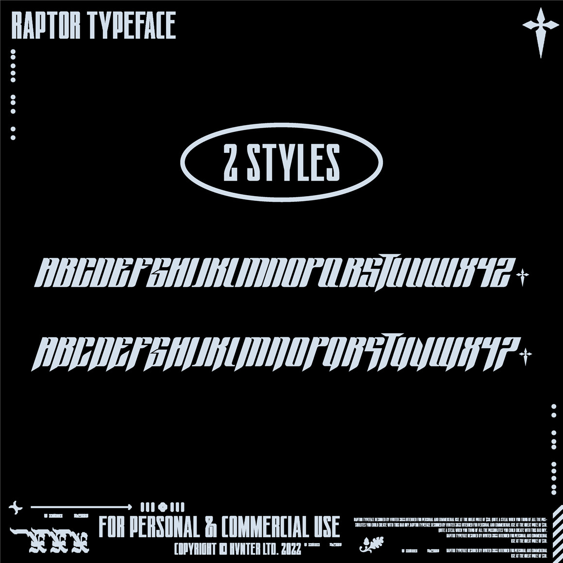 英文字体：Y2K复古千禧逆反差赛博运动logo徽标海报标题排版字体 Raptor Typeface 设计素材 第3张