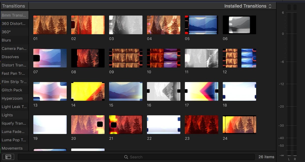 FCPX插件：26种复古老电影8mm胶片灼烧刮痕过渡转场预设 8mm Transition Pack , 第2张