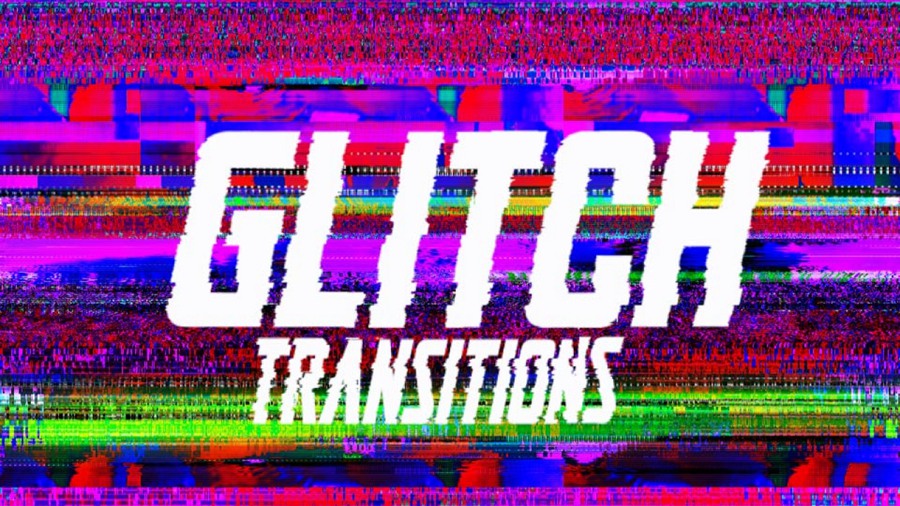 达芬奇预设：10种故障毛刺扭曲转场过渡 Drag-N-Drop Glitch Transitions Vol.1 , 第1张