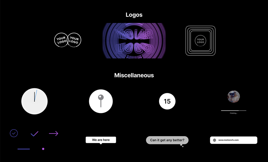 MotionVFX – mKeynote Apple风格背景动画动态标题信息图表LOGO动画主题演讲海报排版FCPX插件 , 第4张