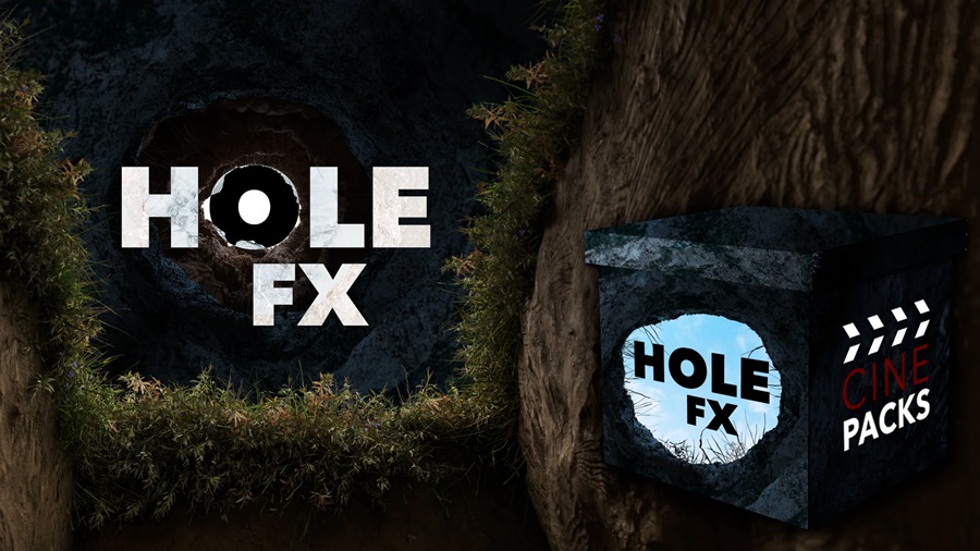 CinePacks – Hole FX 圆形和方形穿越洞孔缓慢推入音乐视频电影转场过渡 , 第1张