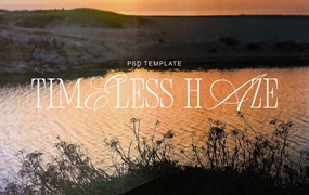 Timeless Haze Effect 复古90年代永恒雾霾老照片划痕纹理预设效果Photoshop PSD模板